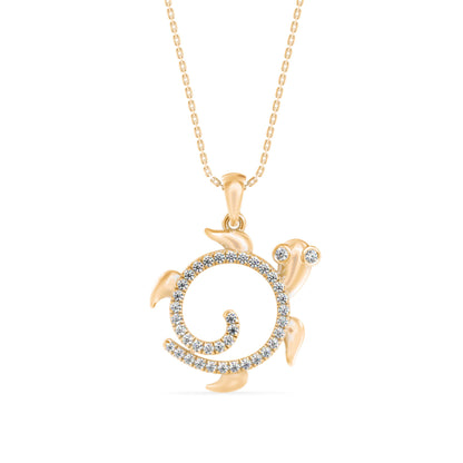 Admirer Diamond Light pendant-Golden