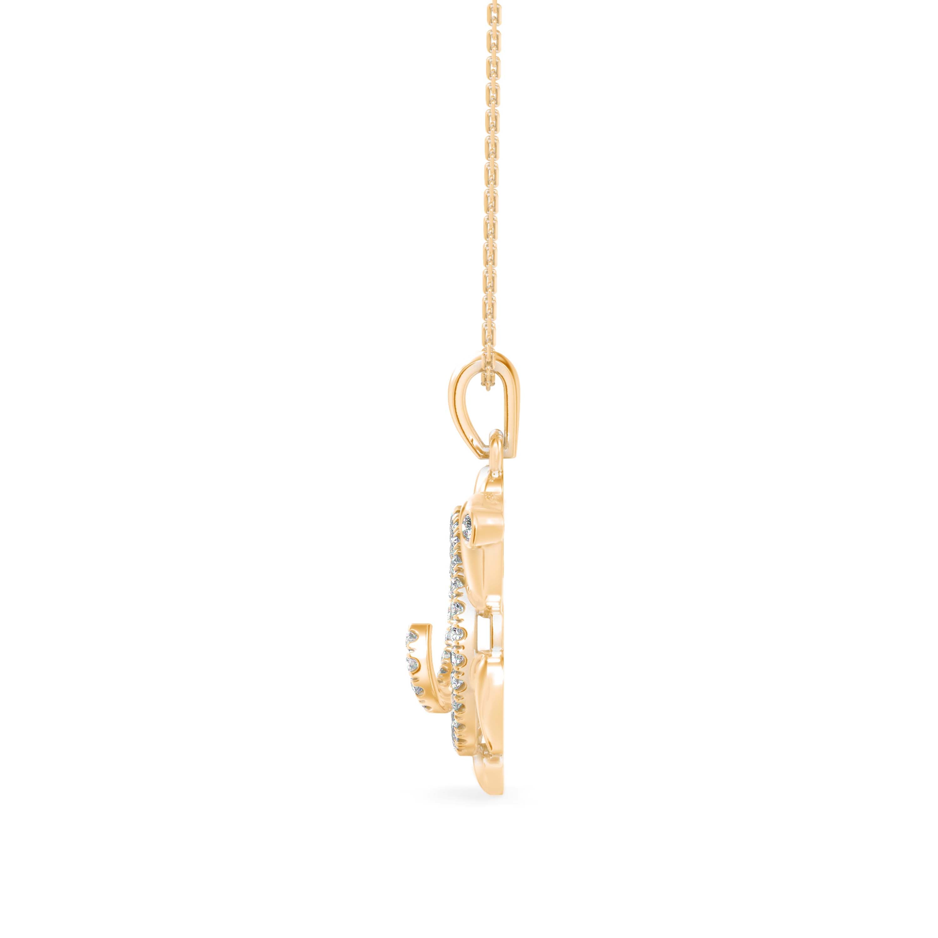 Admirer Diamond Light pendant-Golden