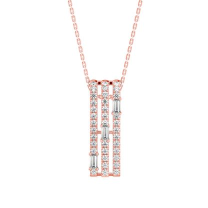 Savor Charm Diamond Pendant-Rose Gold