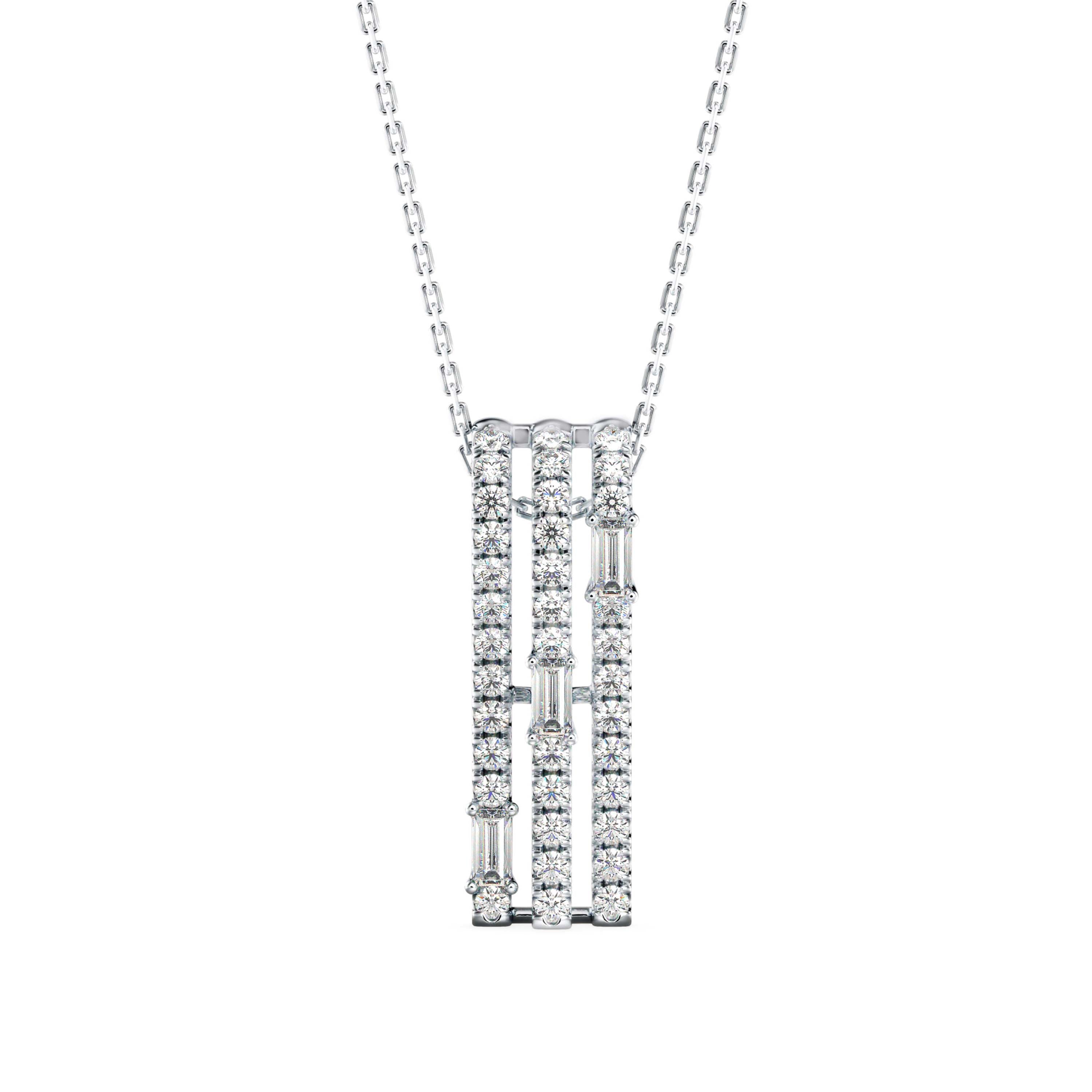 Savor Charm Diamond Pendant-Silver