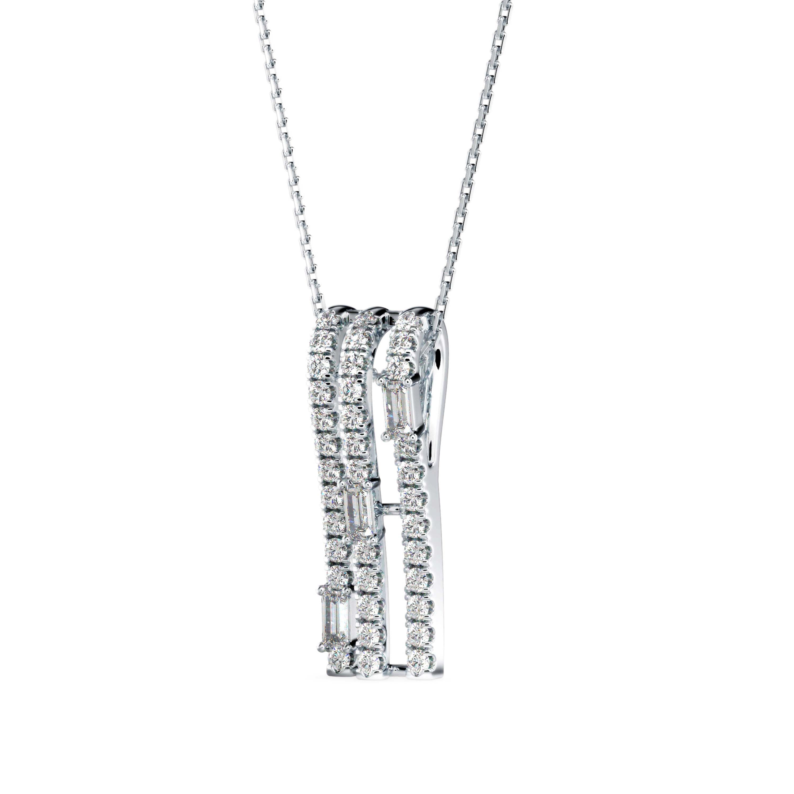 Savor Charm Diamond Pendant-Silver
