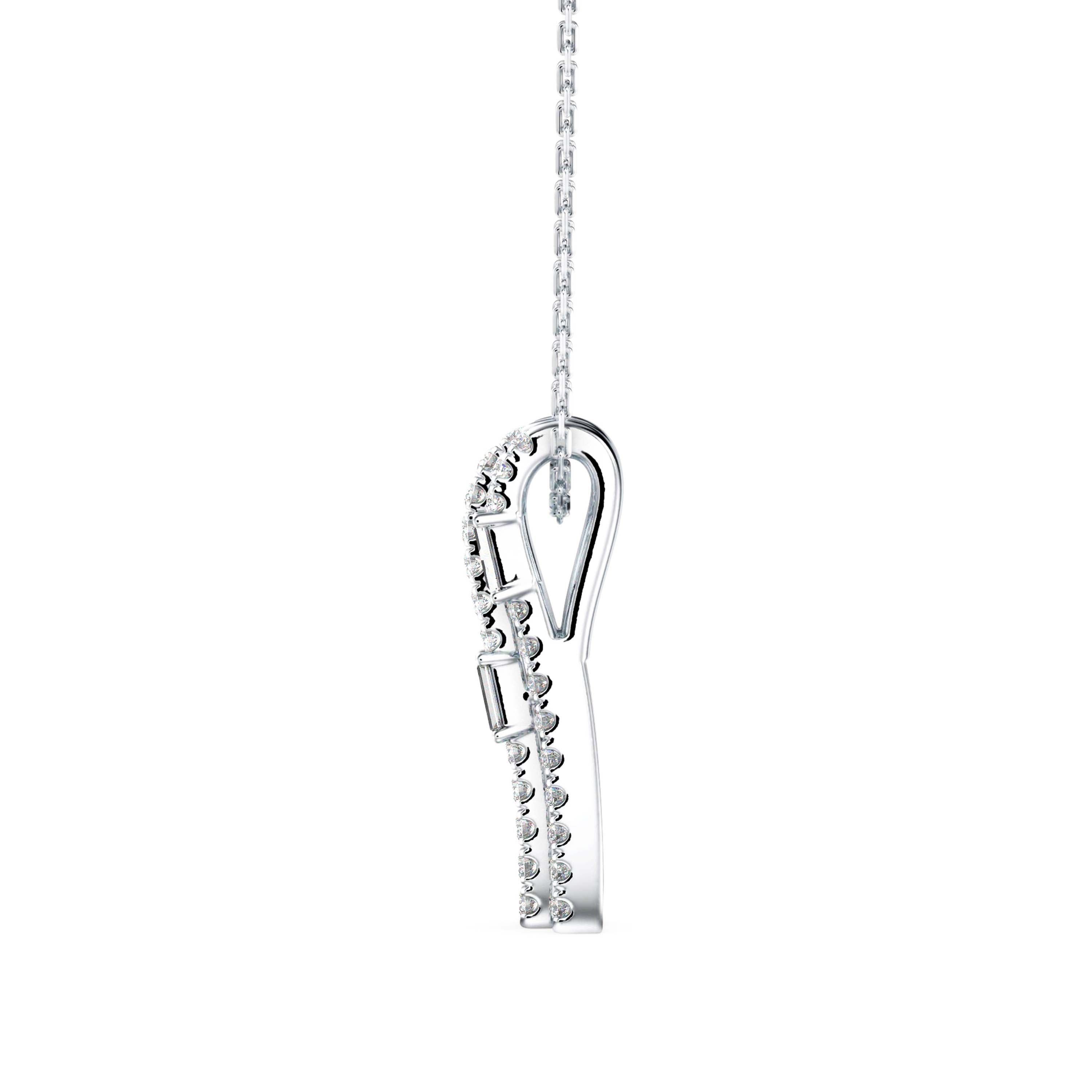 Savor Charm Diamond Pendant-Silver