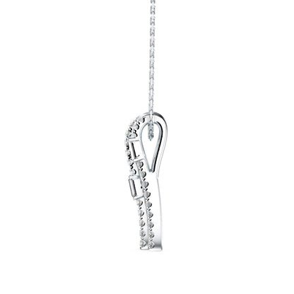 Savor Charm Diamond Pendant-Silver