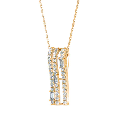 Savor Charm Diamond Pendant-Golden