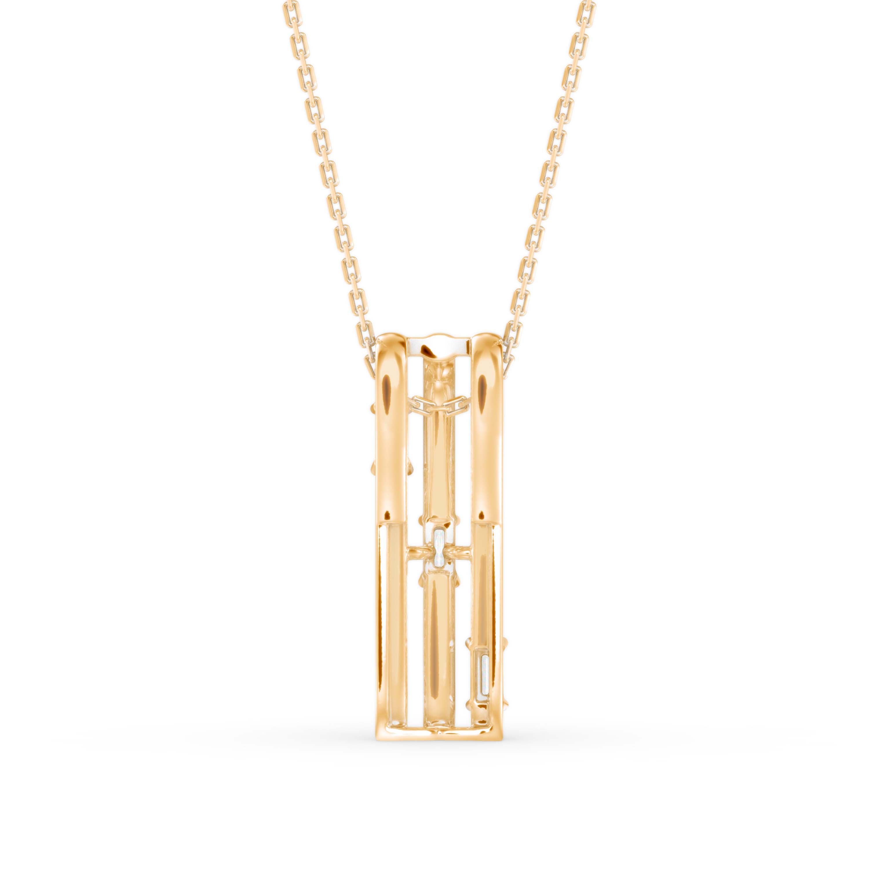 Savor Charm Diamond Pendant-Golden