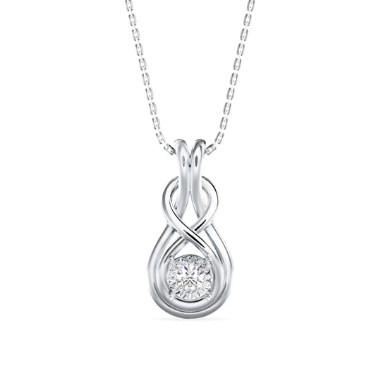 Hebe Diamond Pendant-Silver