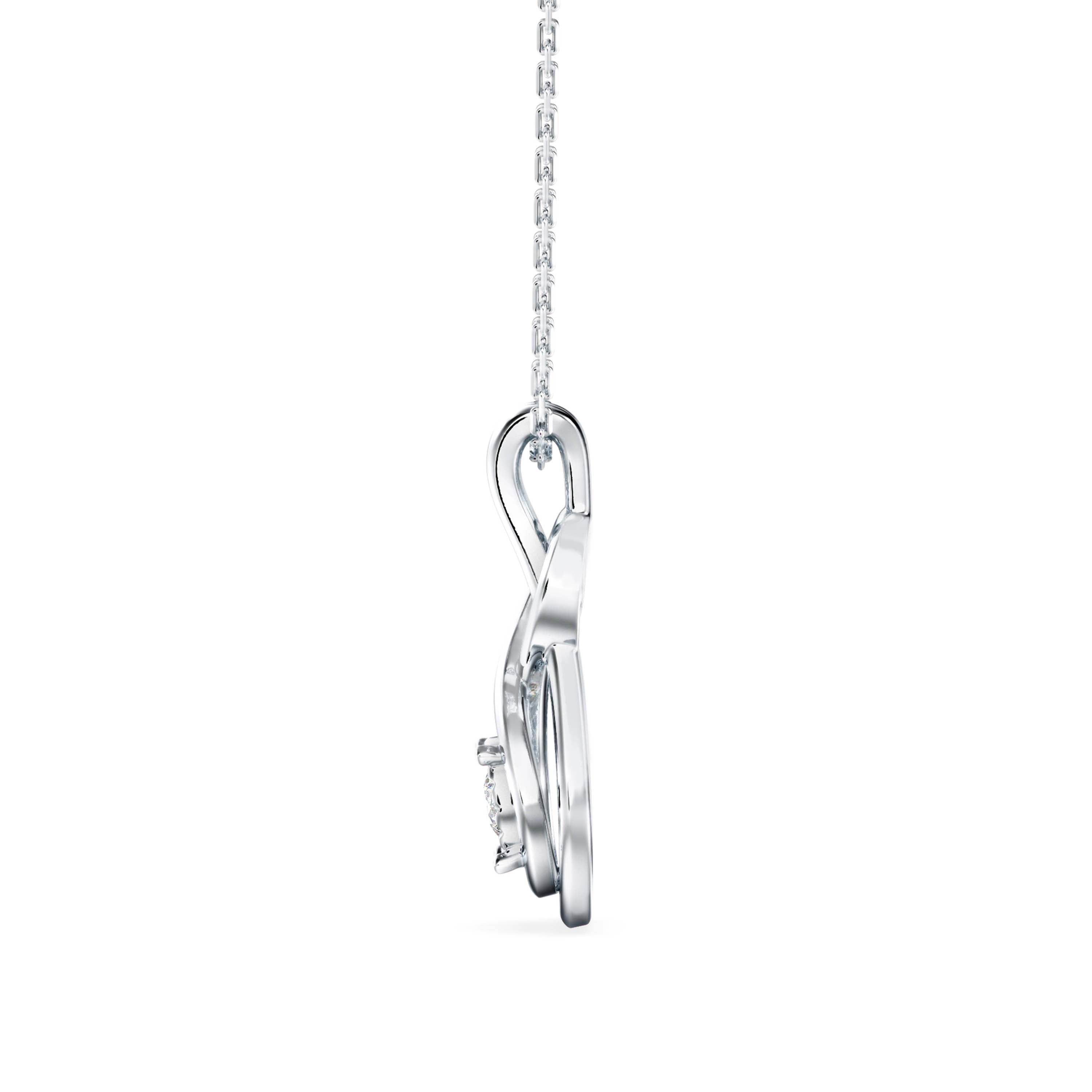 Hebe Diamond Pendant-Silver