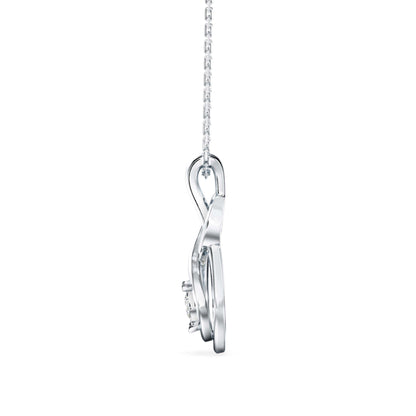 Hebe Diamond Pendant-Silver
