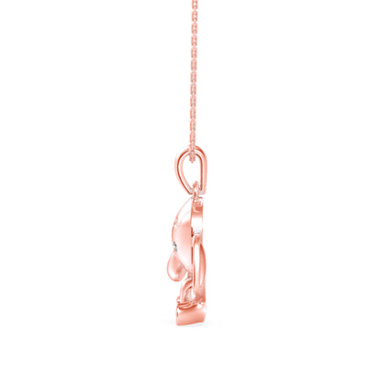 Calf Diamond Pendant-Rose Gold