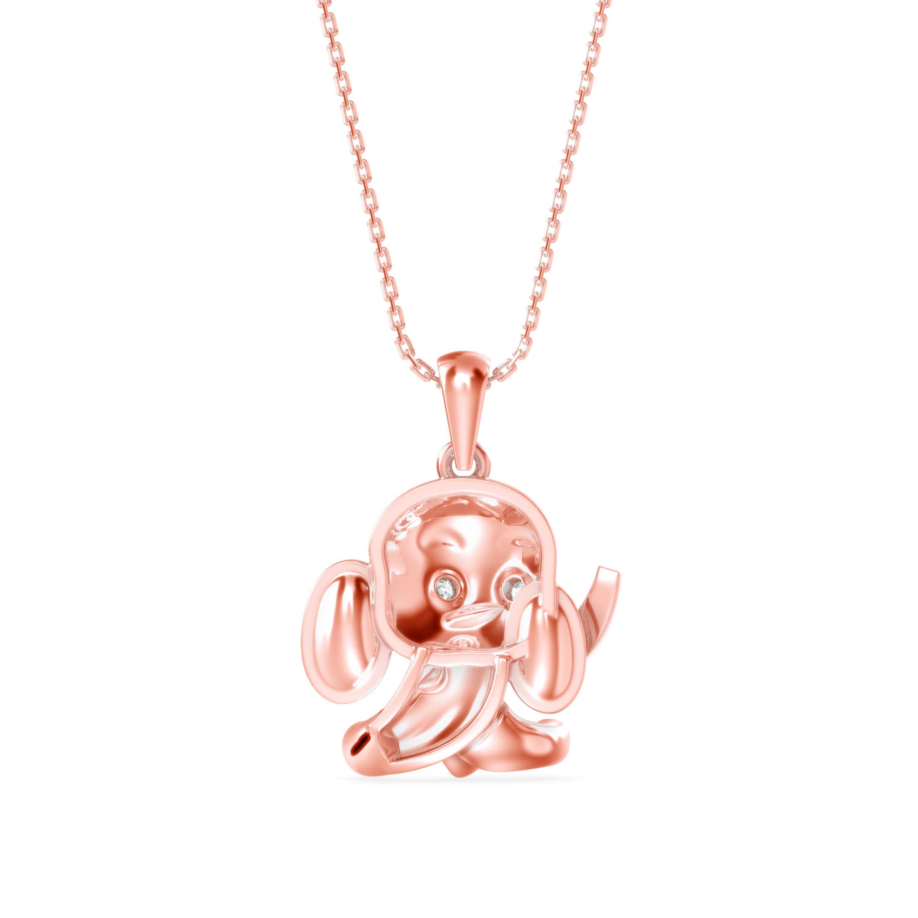 Calf Diamond Pendant-Rose Gold