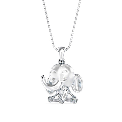 Calf Diamond Pendant-Silver