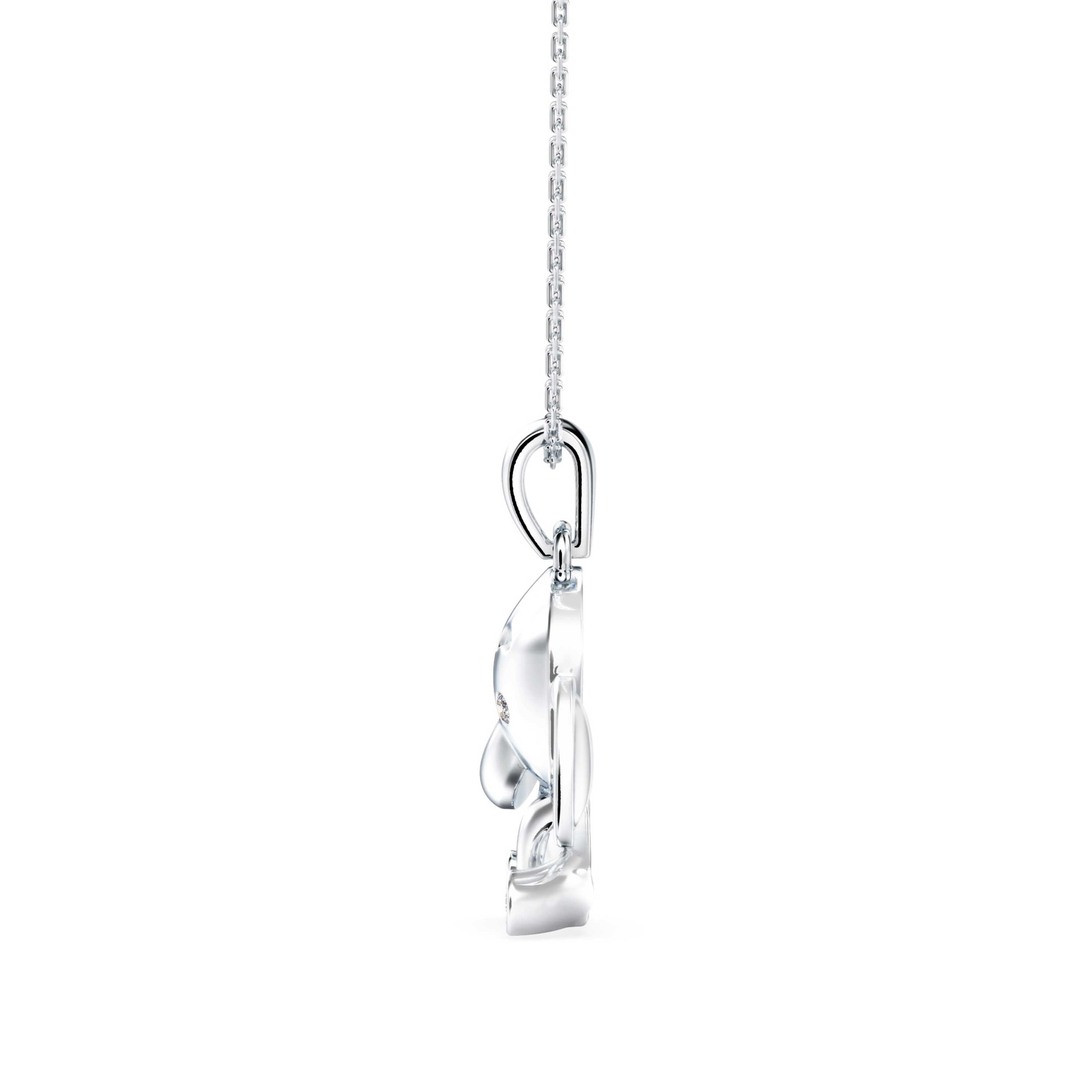 Calf Diamond Pendant-Silver