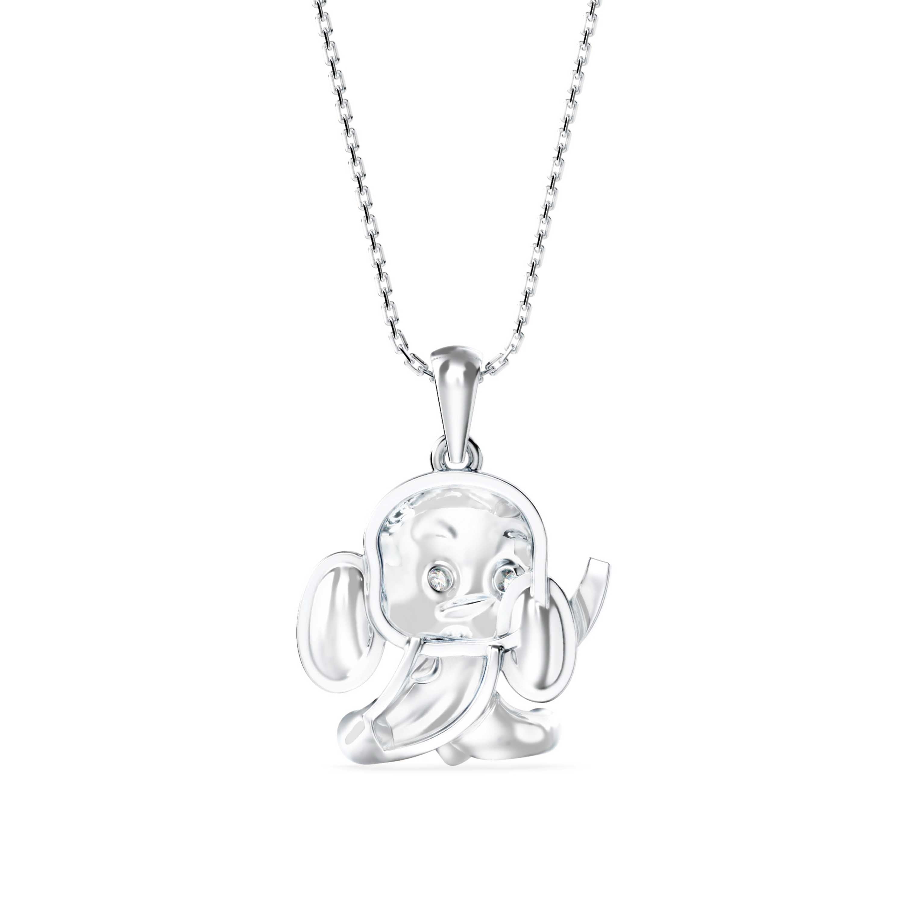 Calf Diamond Pendant-Silver