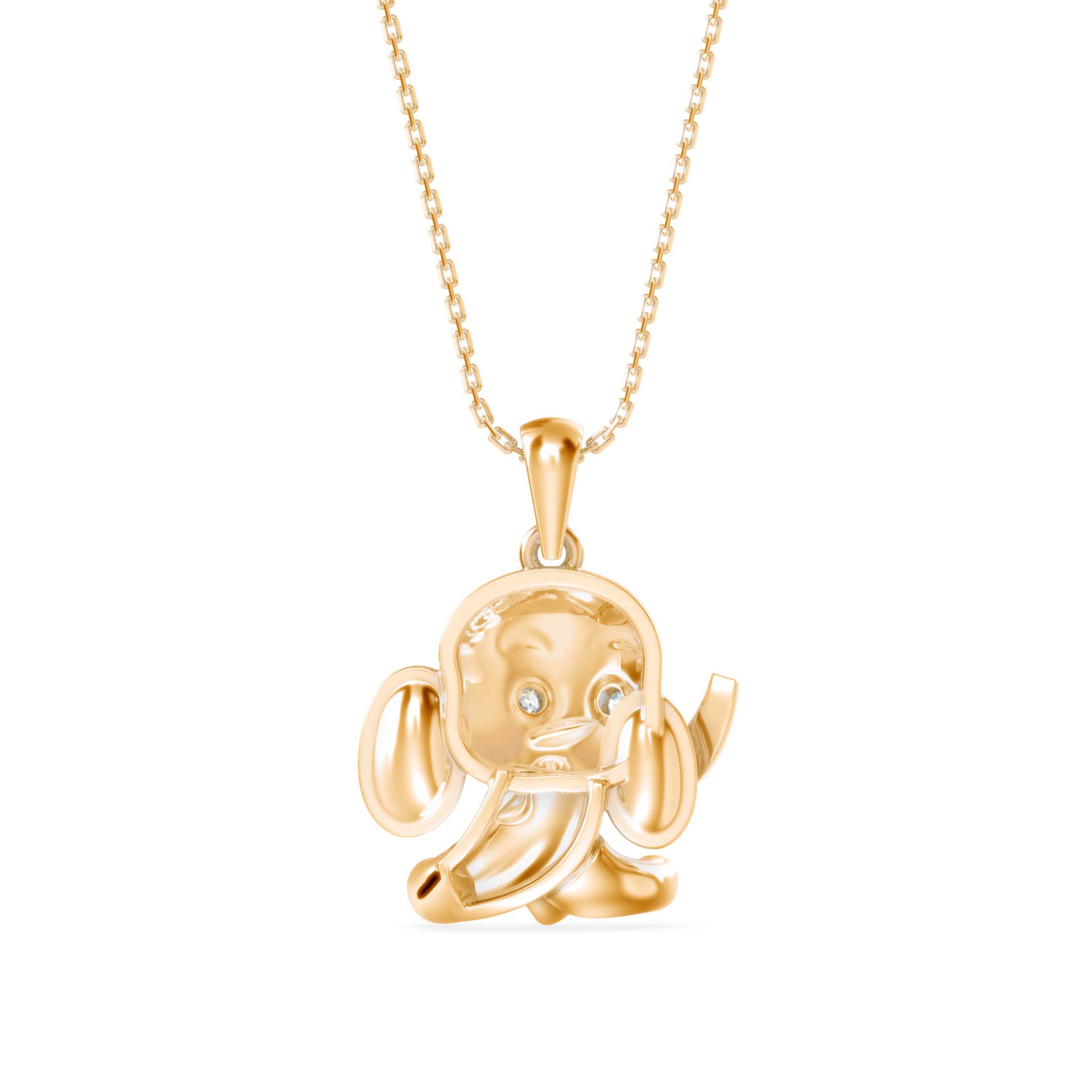 Calf Diamond Pendant-Golden