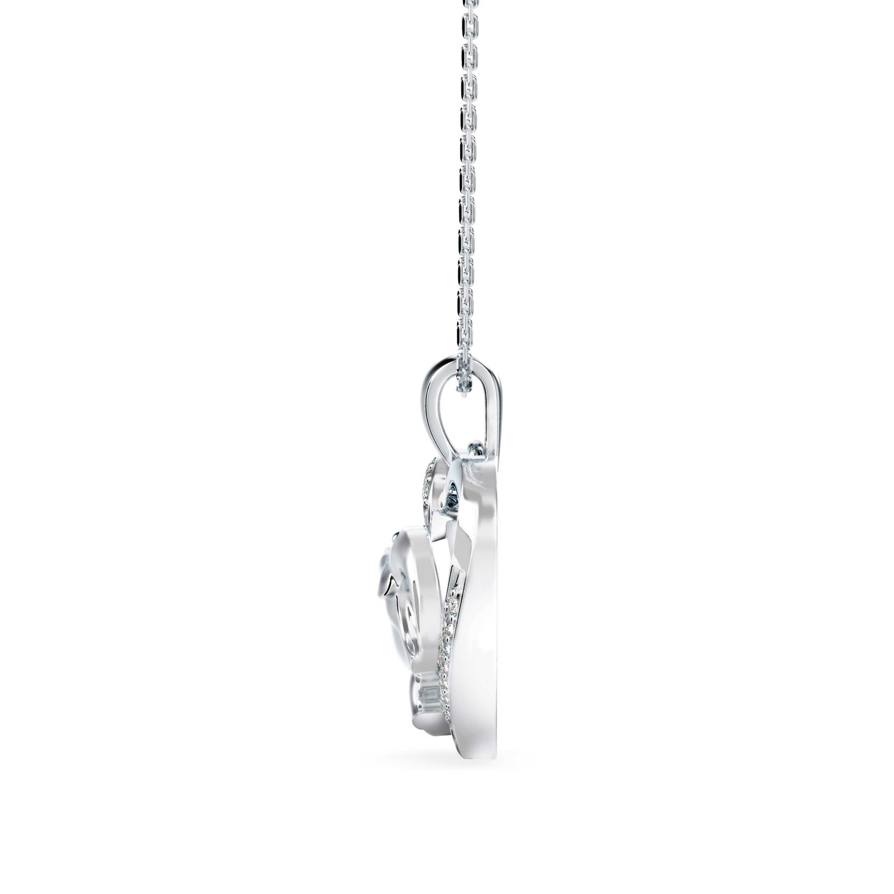 Imperial Diamond Pendant-Silver