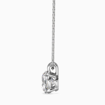 Flit Diamond Solitaire Pendant-Silver