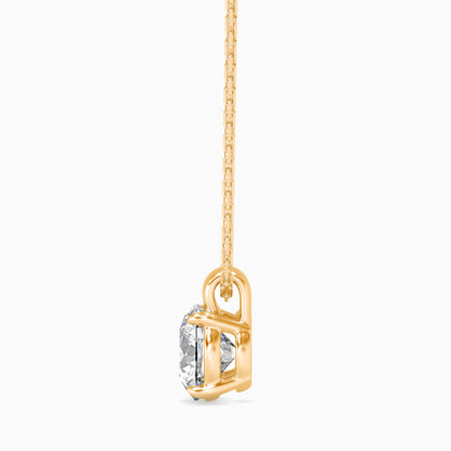 Flit Diamond Solitaire Pendant- golden