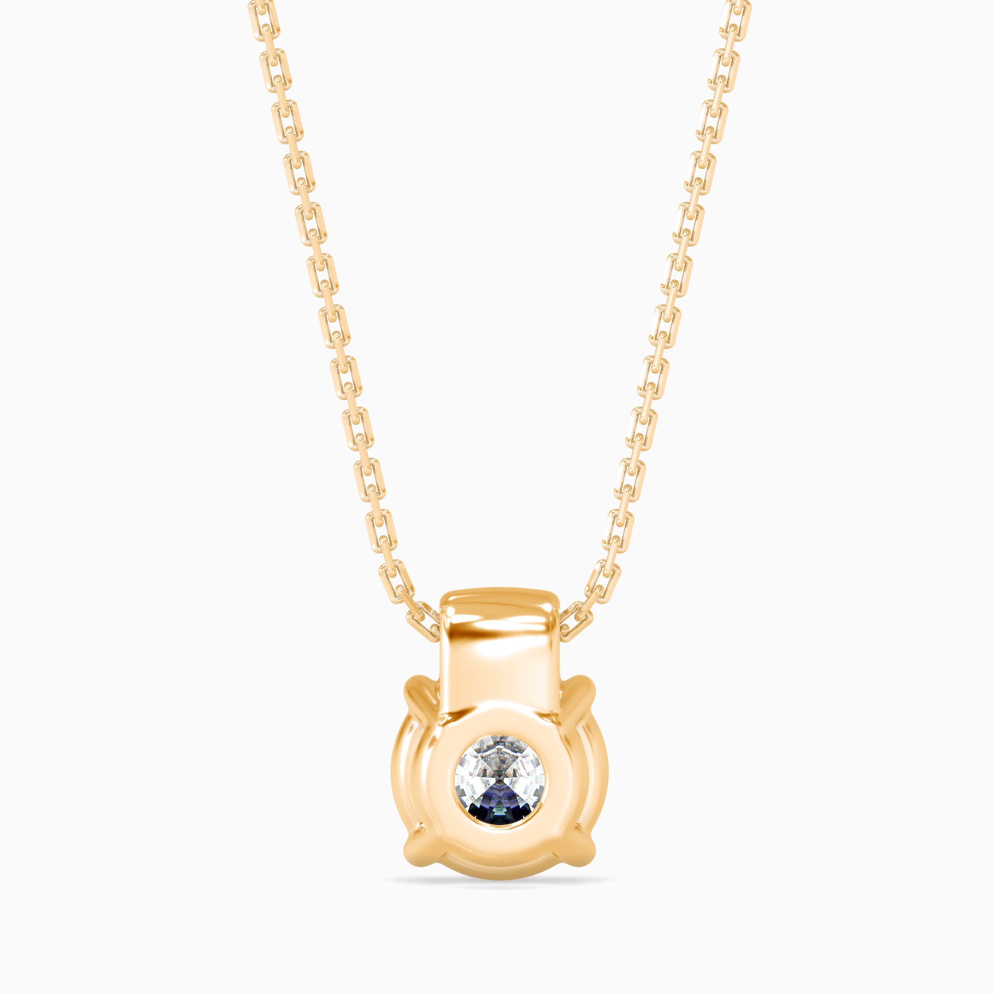 Flit Diamond Solitaire Pendant- golden