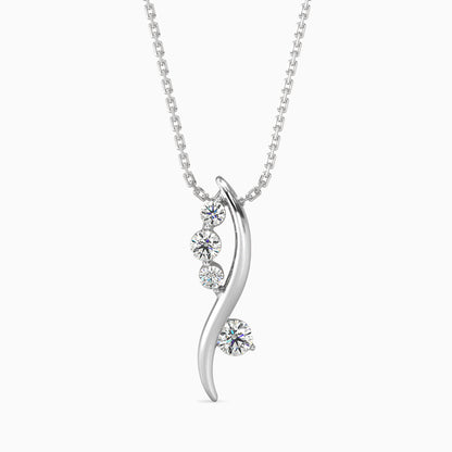 Bella Diamond Solitaire Pendant-Silver