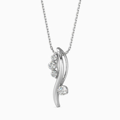 Bella Diamond Solitaire Pendant-Silver
