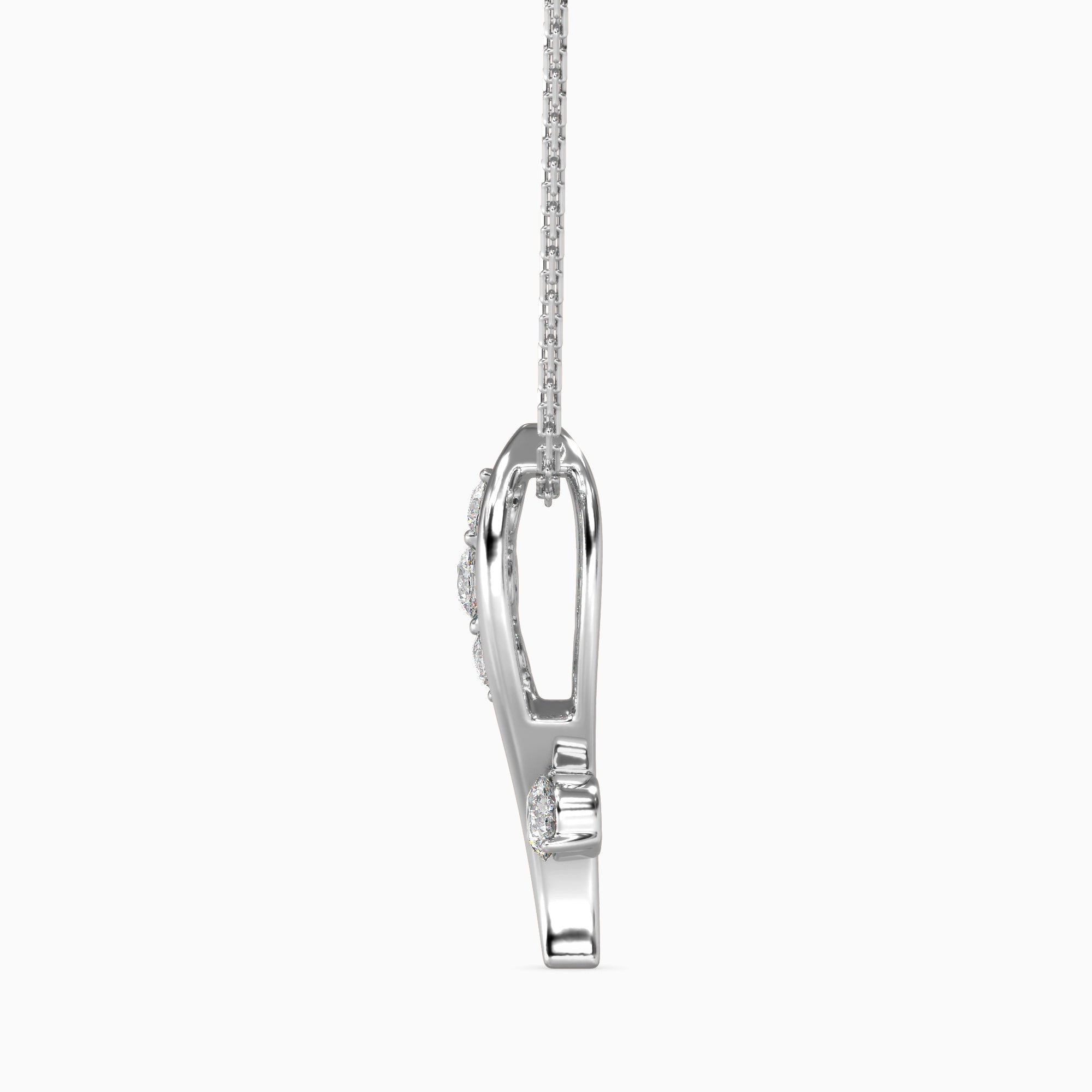 Bella Diamond Solitaire Pendant-Silver