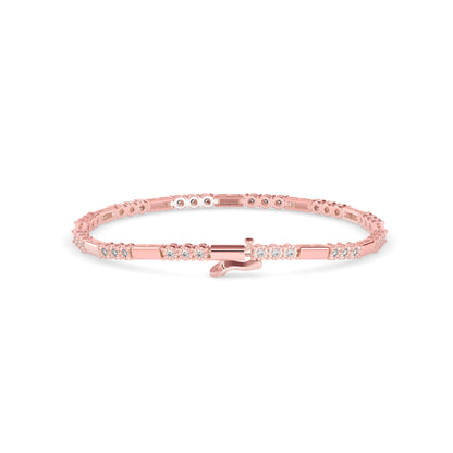 Diana Diamond Tennis Bracelet-Rose Gold
