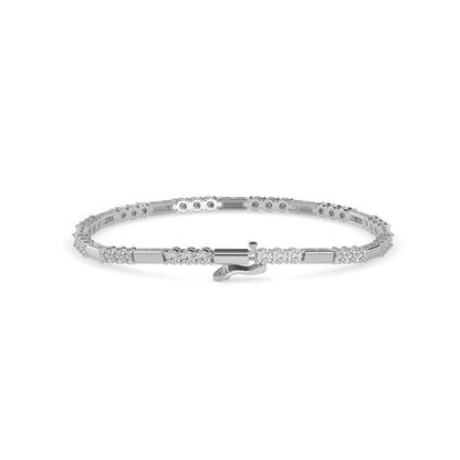 Diana Diamond Tennis Bracelet-Silver
