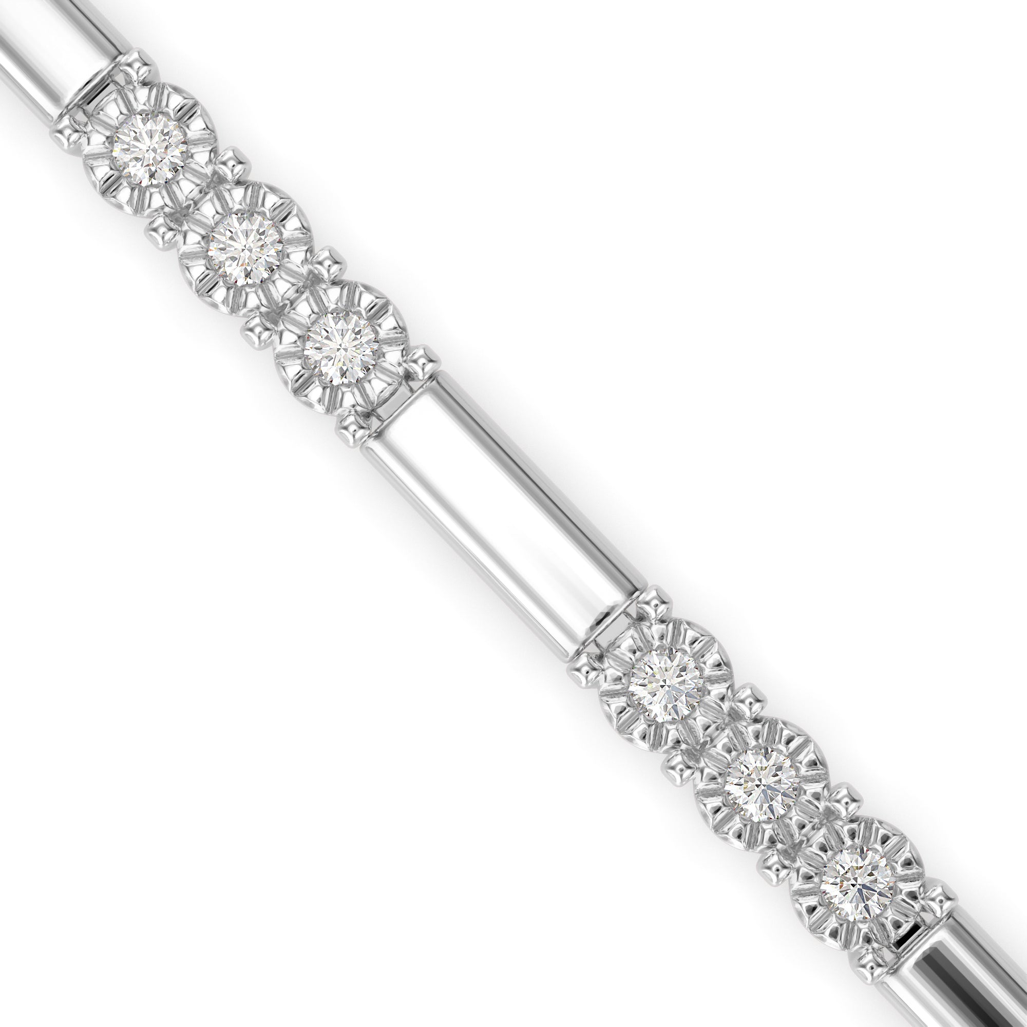 Diana Diamond Tennis Bracelet-Silver