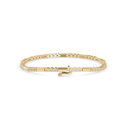 Diana Diamond Tennis Bracelet-Golden