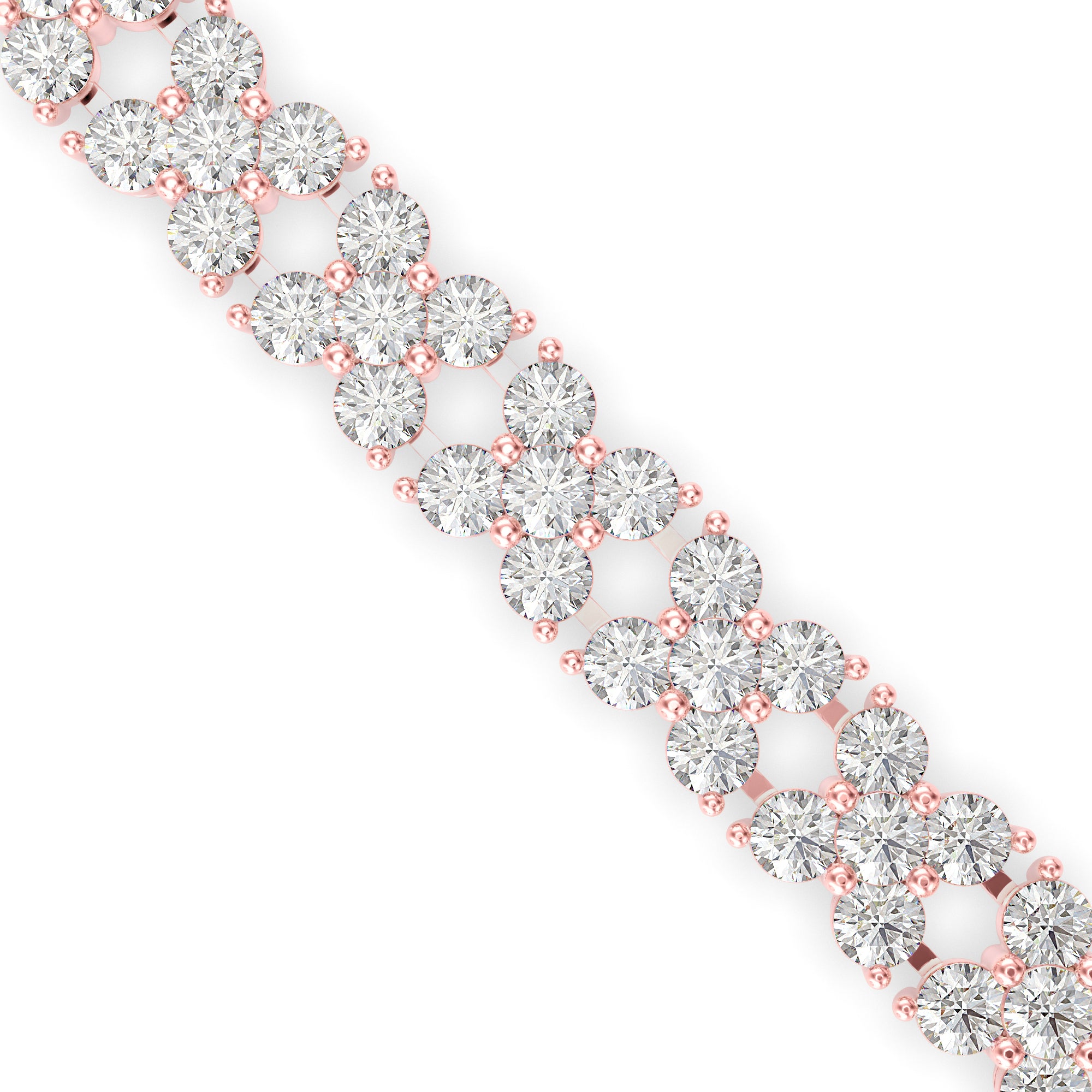 Estelle Diamond Tennis Bracelet-Rose Gold