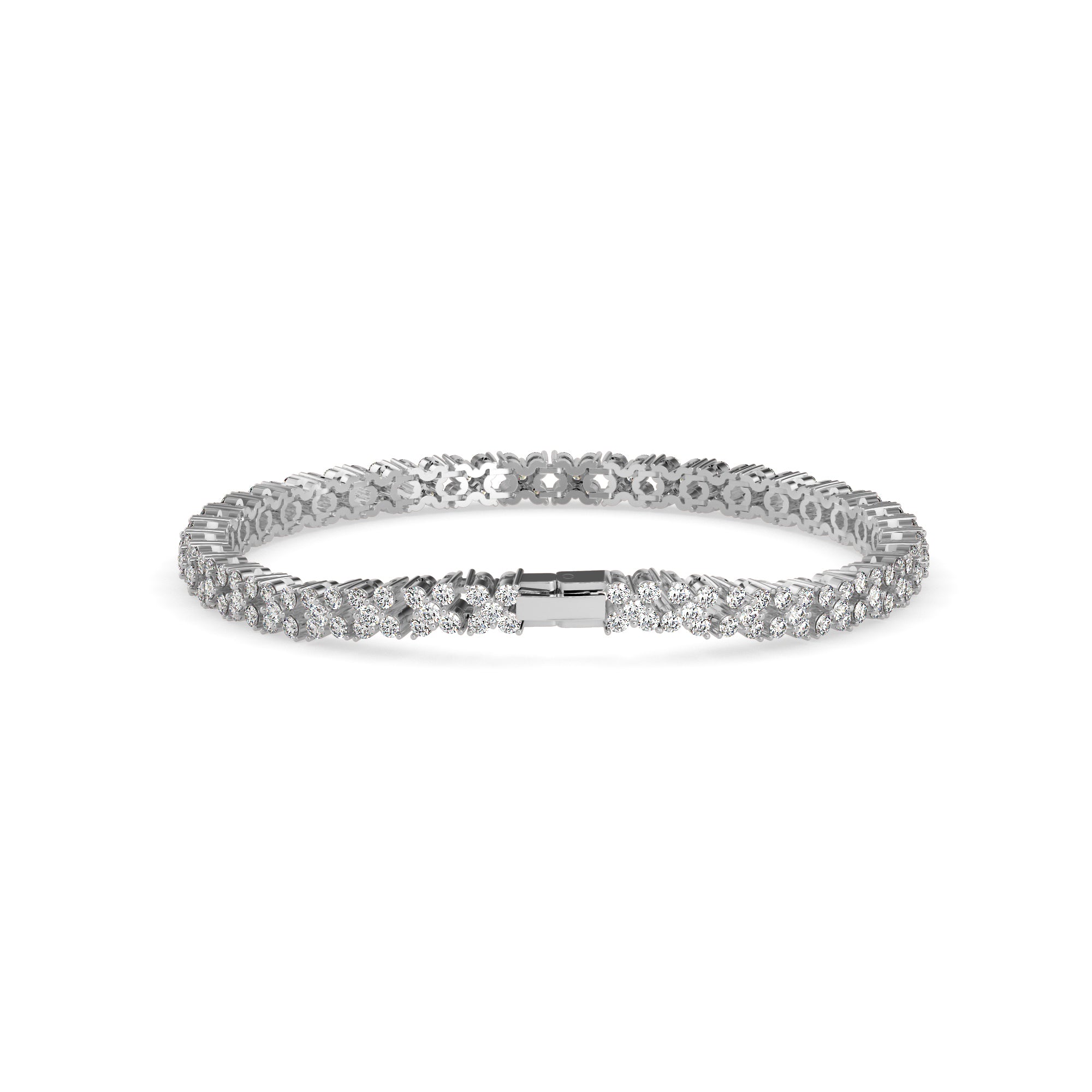 Estelle Diamond Tennis Bracelet-Silver