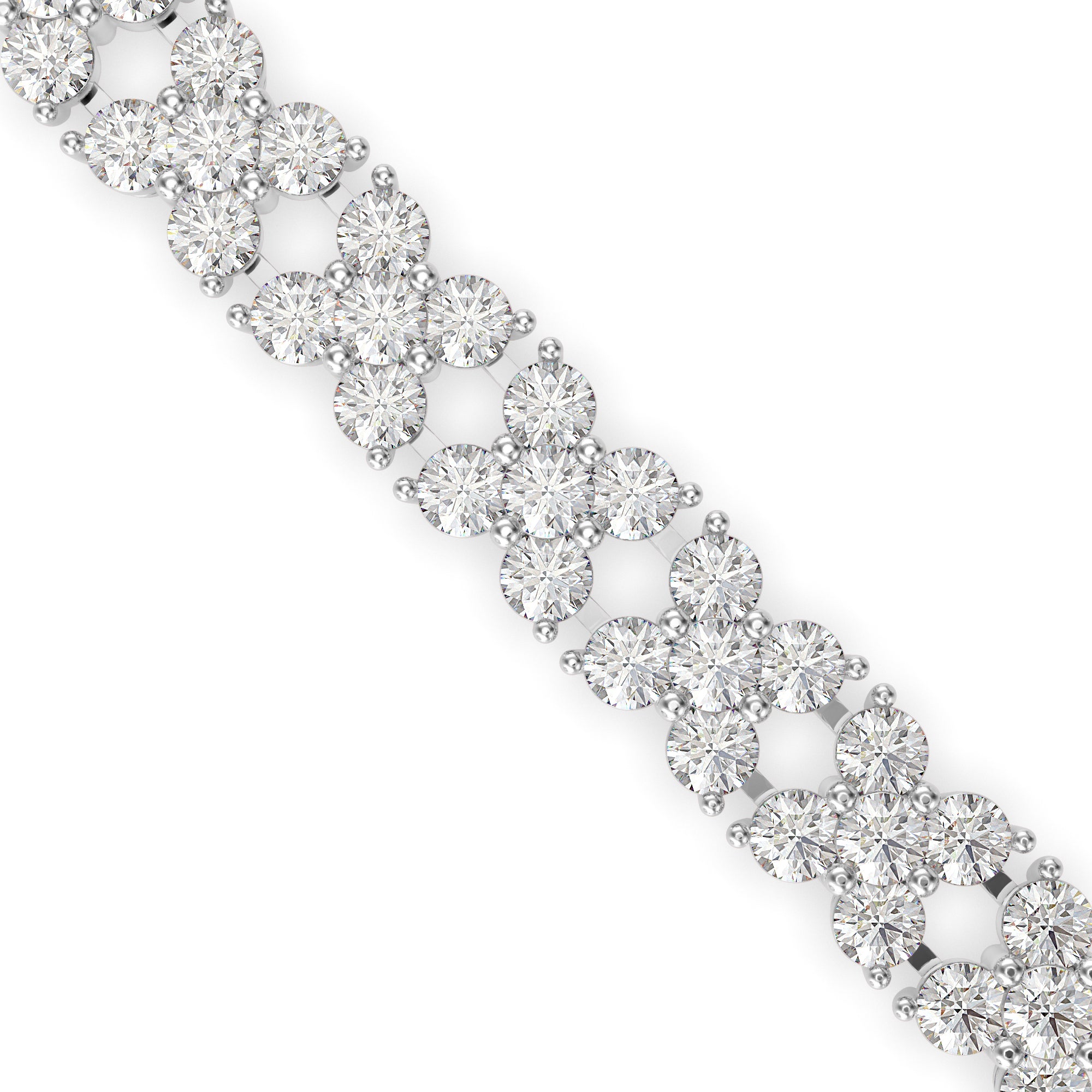 Estelle Diamond Tennis Bracelet-Silver