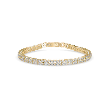 Estelle Diamond Tennis Bracelet-Golden
