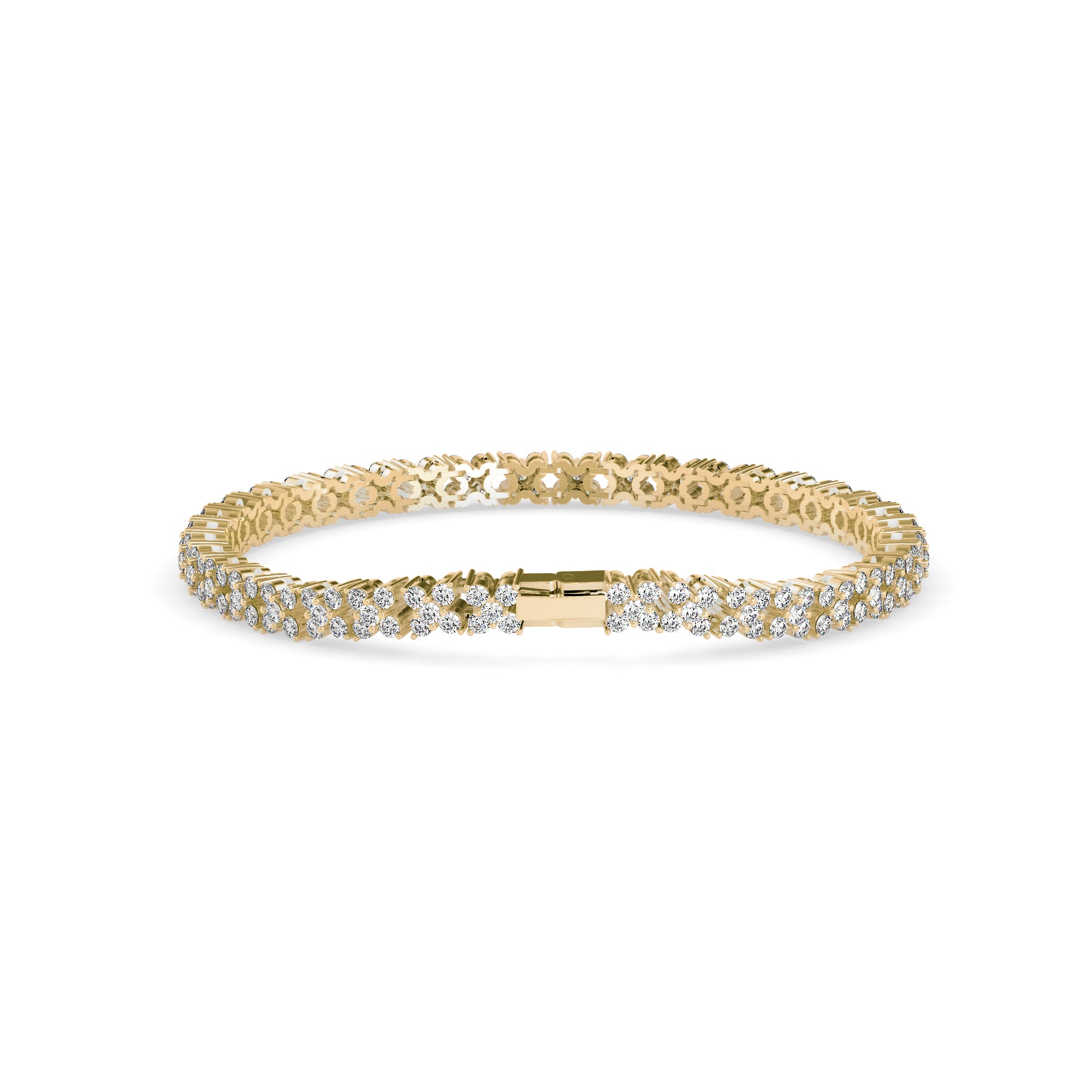 Estelle Diamond Tennis Bracelet-Golden
