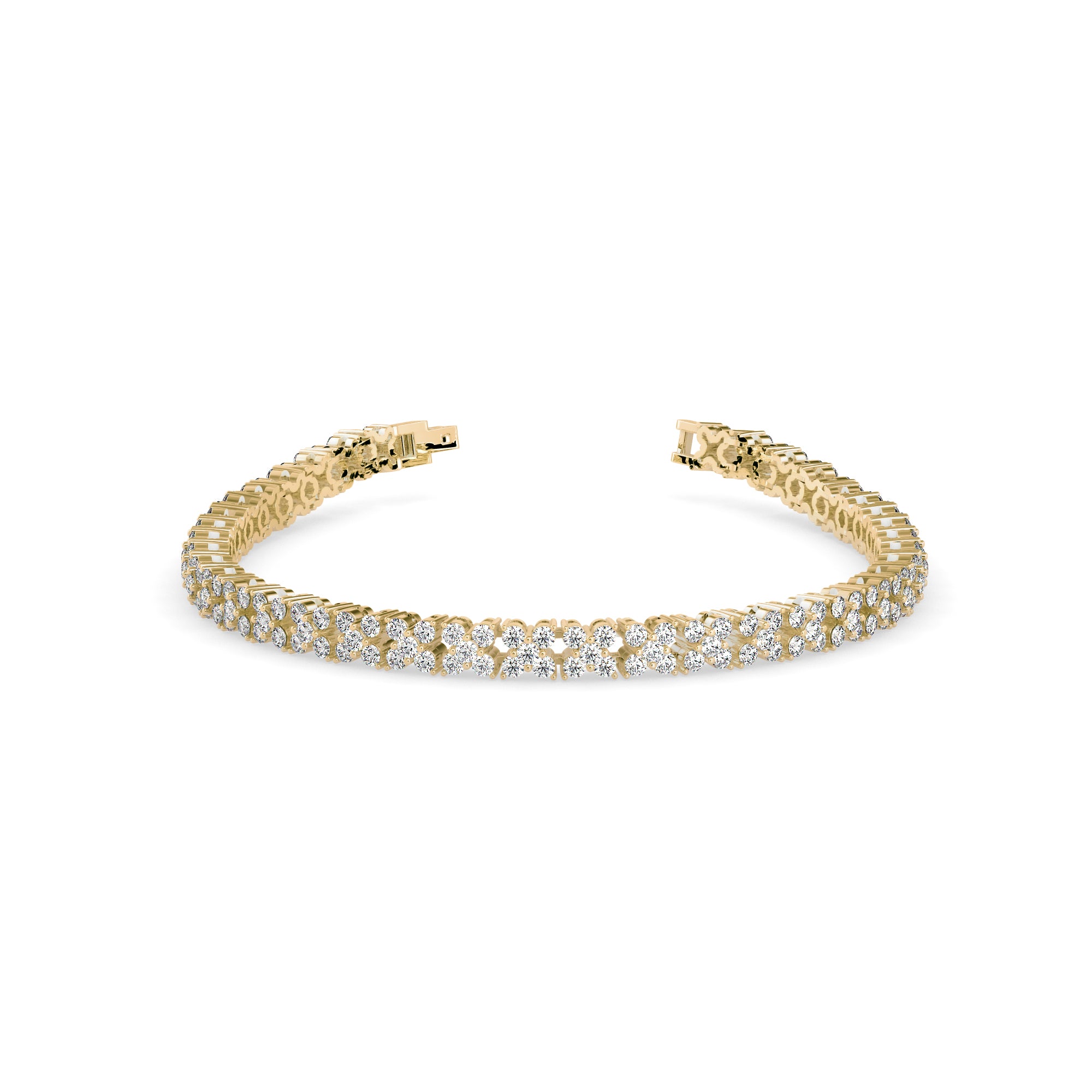 Estelle Diamond Tennis Bracelet-Golden