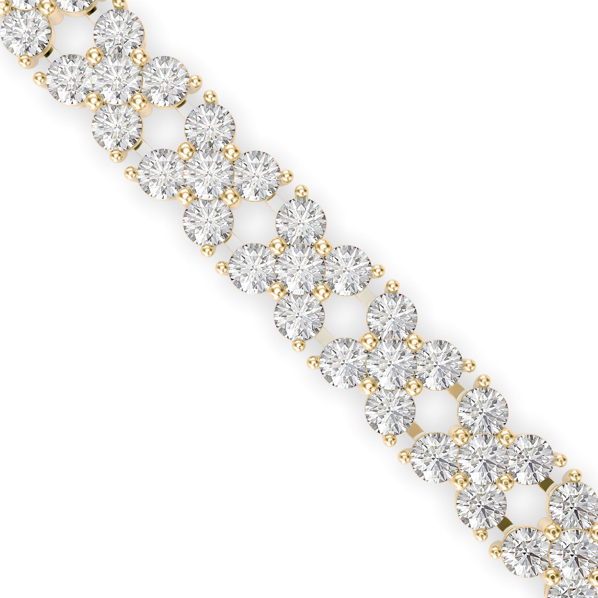 Estelle Diamond Tennis Bracelet-Golden