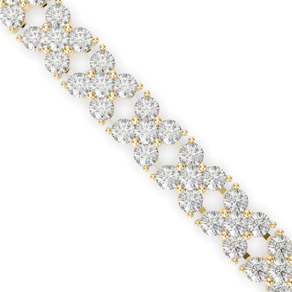 Estelle Diamond Tennis Bracelet-Golden
