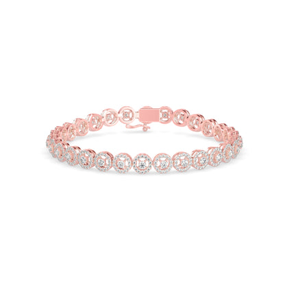 Jeniken Tennis Diamond Bracelet-Rose Gold