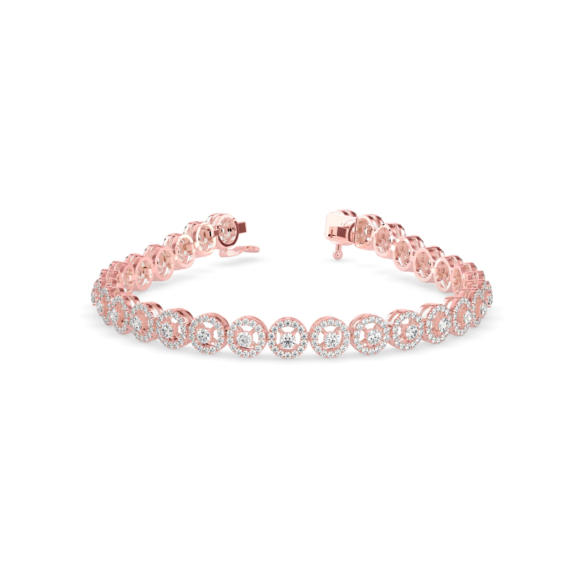 Jeniken Tennis Diamond Bracelet-Rose Gold