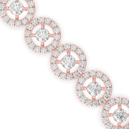 Jeniken Tennis Diamond Bracelet-Rose Gold