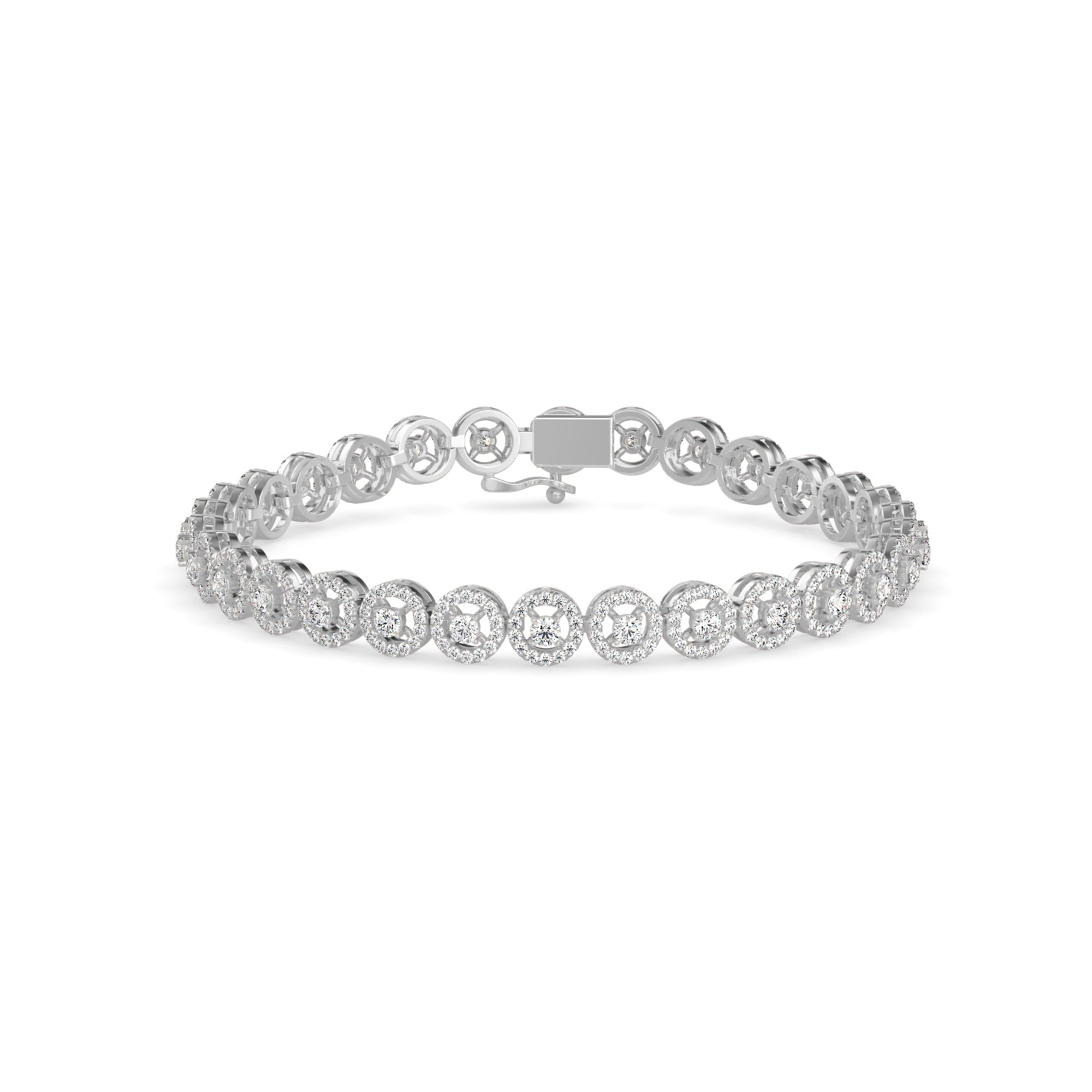 Jeniken Tennis Diamond Bracelet-Silver