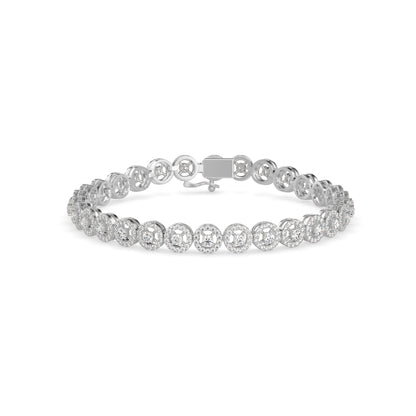 Jeniken Tennis Diamond Bracelet-Silver