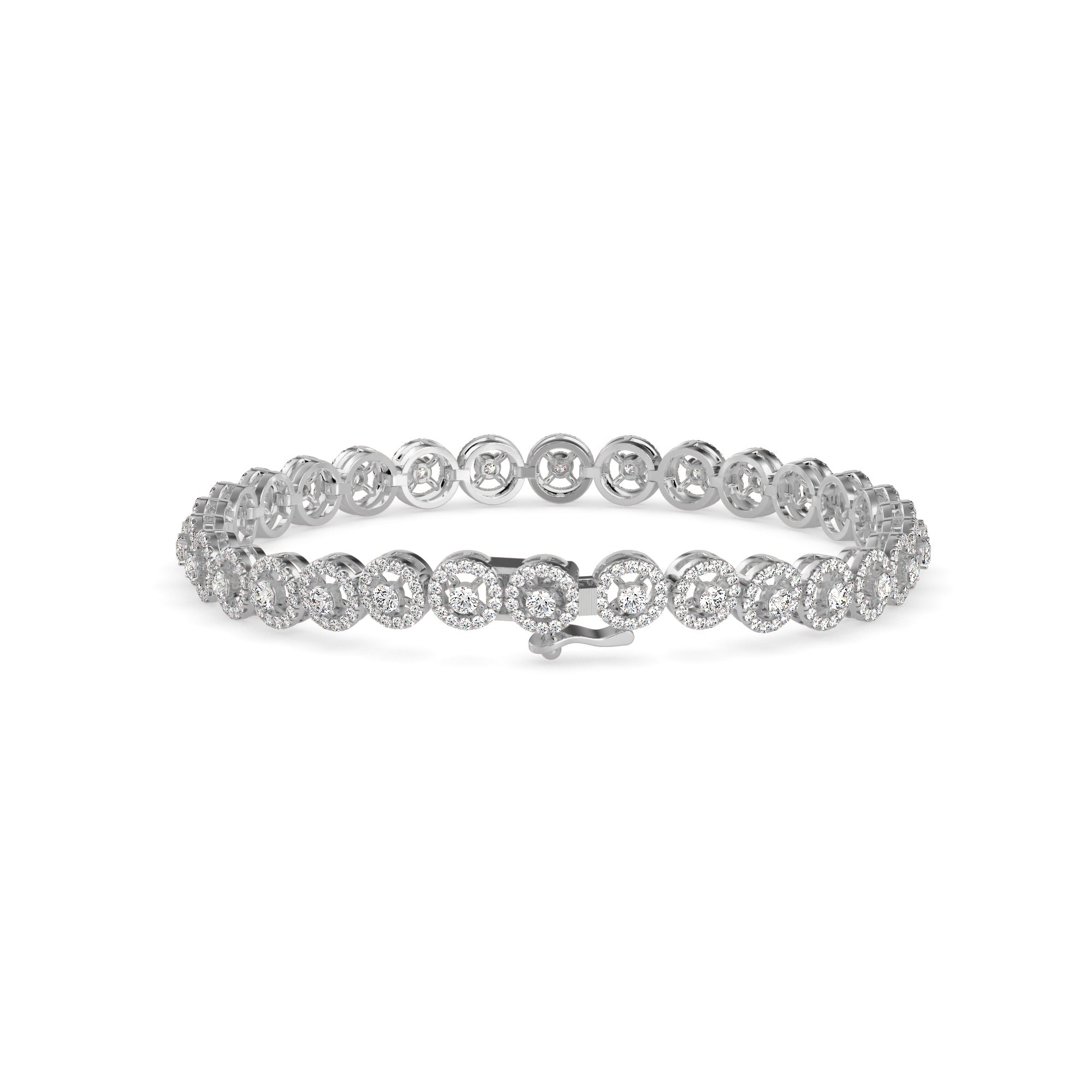 Jeniken Tennis Diamond Bracelet-Silver