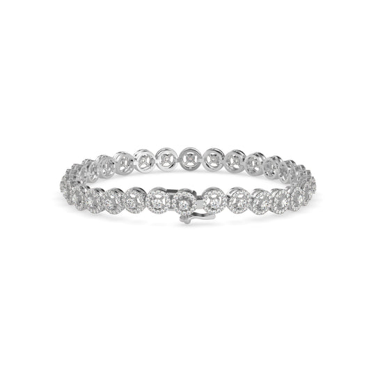 Jeniken Tennis Diamond Bracelet-Silver