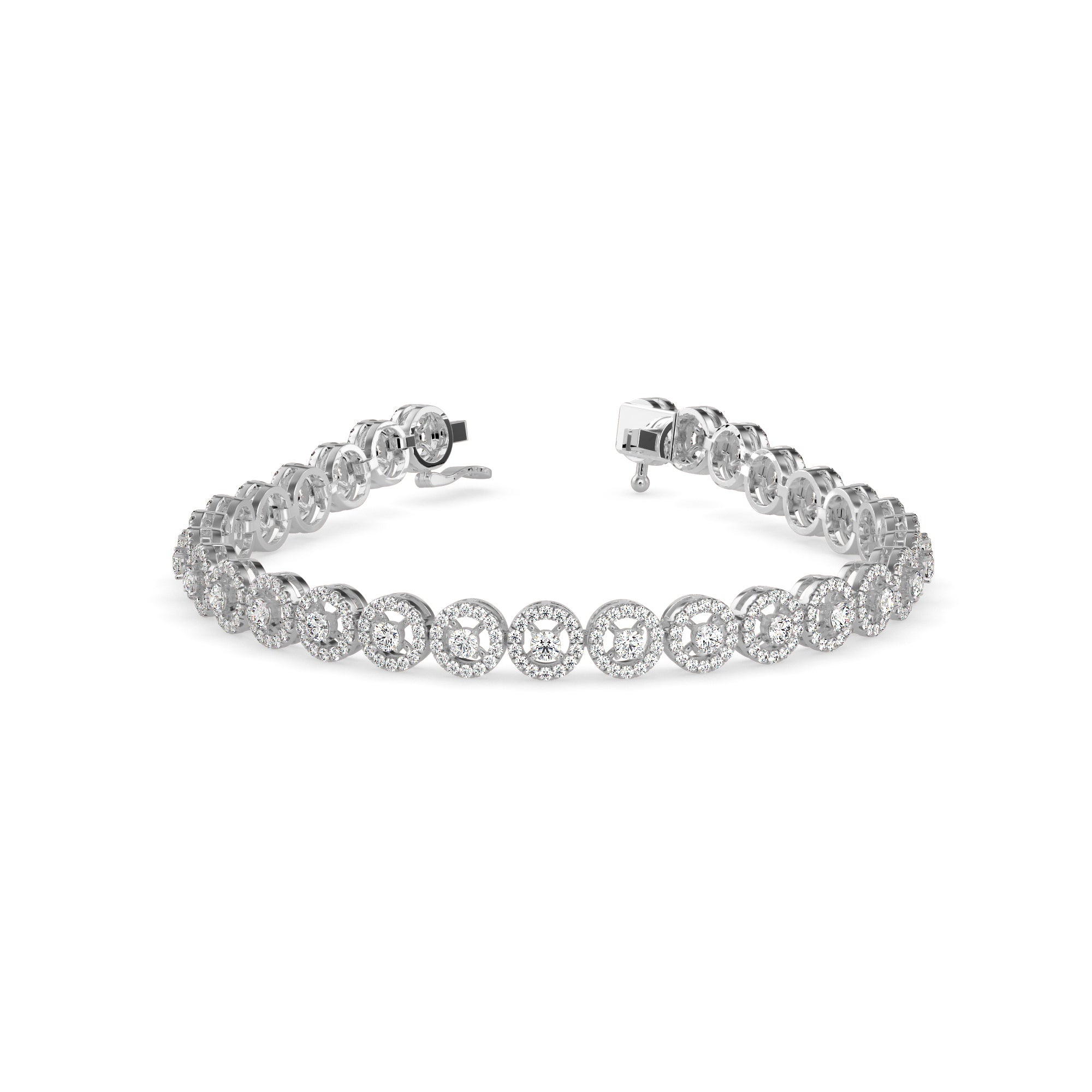 Jeniken Tennis Diamond Bracelet-Silver