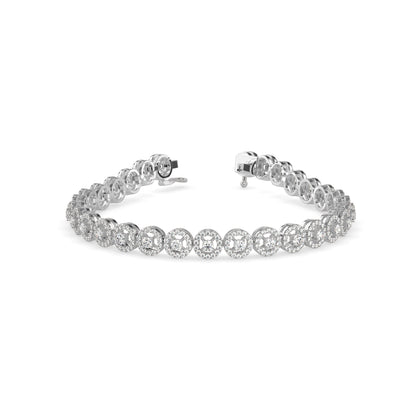 Jeniken Tennis Diamond Bracelet-Silver