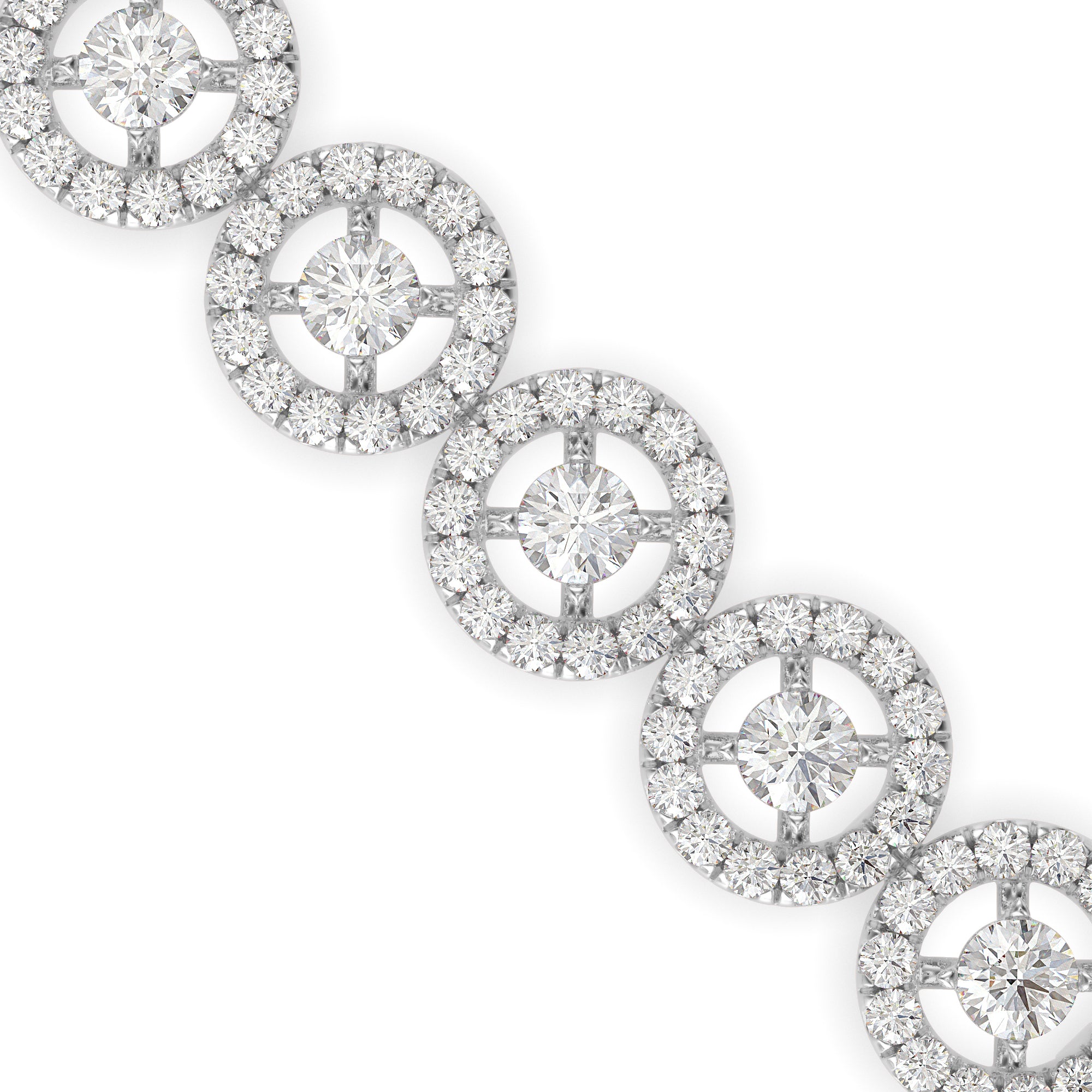 Jeniken Tennis Diamond Bracelet-Silver