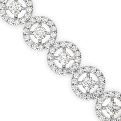 Jeniken Tennis Diamond Bracelet-Silver