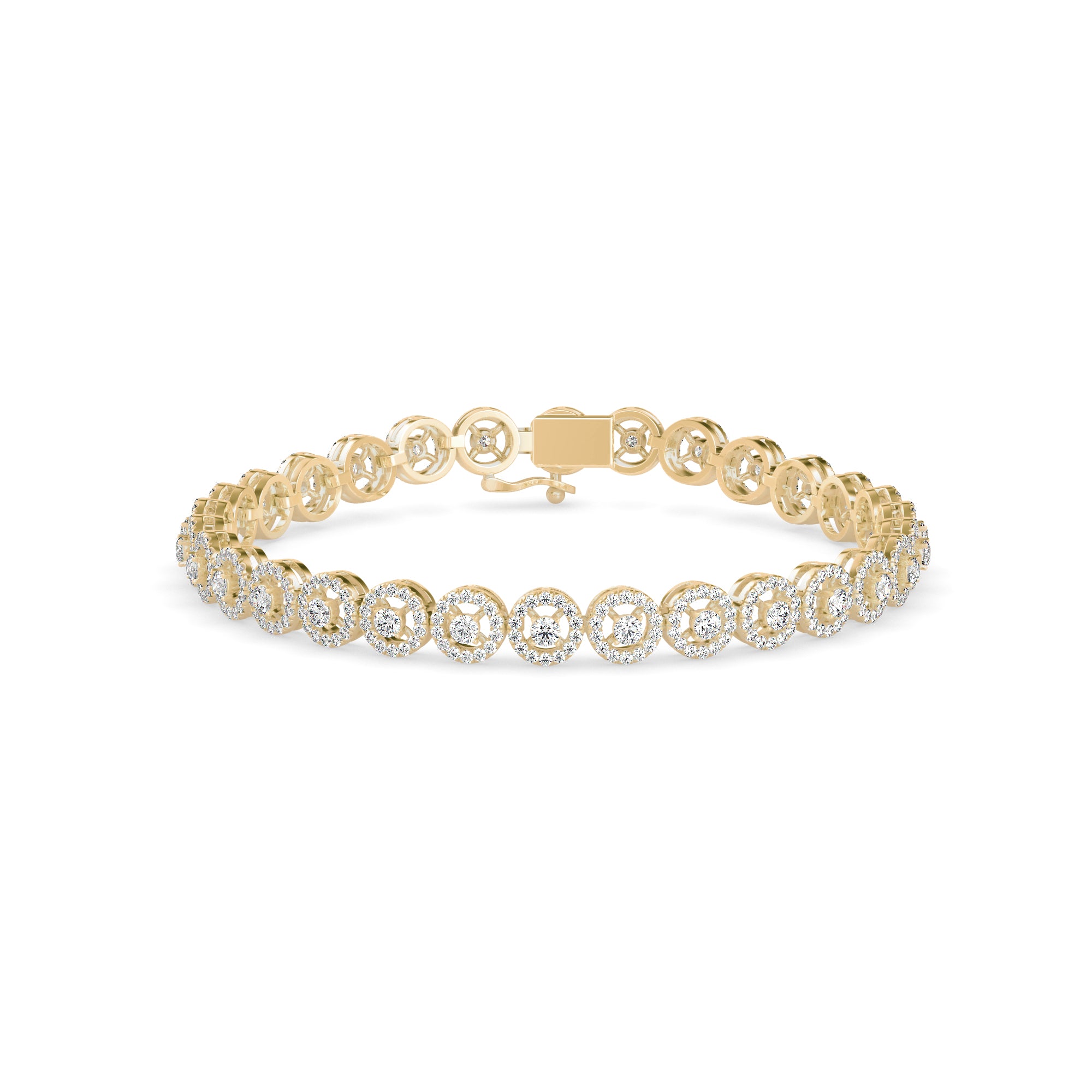 Jeniken Tennis Diamond Bracelet-Golden