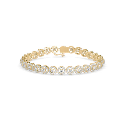 Jeniken Tennis Diamond Bracelet-Golden